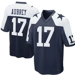 Nike Brandon Aubrey Dallas Cowboys Game Navy Blue Throwback Jersey - Men's