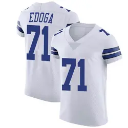 Nike Chuma Edoga Dallas Cowboys Elite White Vapor Untouchable Jersey - Men's