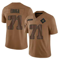 Nike Chuma Edoga Dallas Cowboys Limited Brown 2023 Salute To Service Jersey - Youth