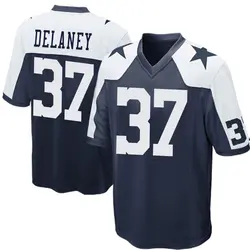 Nike Dee Delaney Dallas Cowboys Game Navy Blue Throwback Jersey - Men's