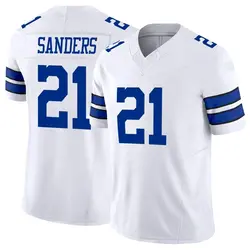 Nike Deion Sanders Dallas Cowboys Limited White Vapor F.U.S.E. Jersey - Men's