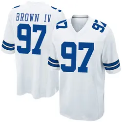 Nike Earnest Brown IV Dallas Cowboys Game White Jersey - Men's