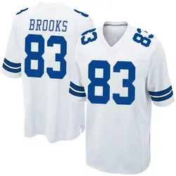 Nike Jalen Brooks Dallas Cowboys Game White Jersey - Youth