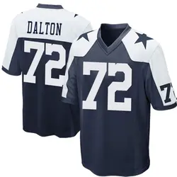 Nike Jalen Dalton Dallas Cowboys Game Navy Blue Throwback Jersey - Men's