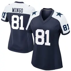 Nike Jonathan Mingo Dallas Cowboys Game Navy Alternate Jersey - Women's