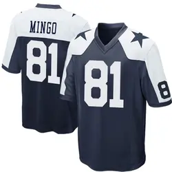 Nike Jonathan Mingo Dallas Cowboys Game Navy Blue Throwback Jersey - Men's