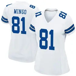 Nike Jonathan Mingo Dallas Cowboys Game White Jersey - Women's