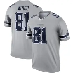 Nike Jonathan Mingo Dallas Cowboys Legend Gray Inverted Jersey - Men's