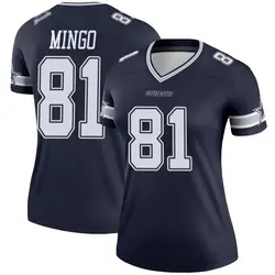 Nike Jonathan Mingo Dallas Cowboys Legend Navy Jersey - Women's