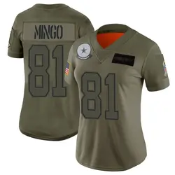 Nike Jonathan Mingo Dallas Cowboys Limited Camo 2019 Salute to Service Jersey - Women's