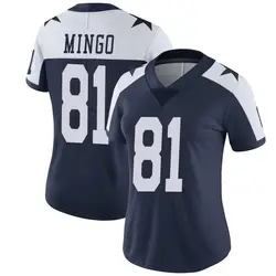 Nike Jonathan Mingo Dallas Cowboys Limited Navy Alternate Vapor Untouchable Jersey - Women's