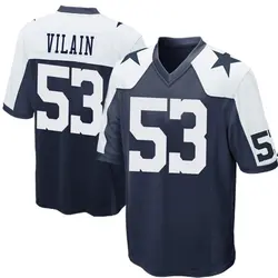 Nike Luiji Vilain Dallas Cowboys Game Navy Blue Throwback Jersey - Youth