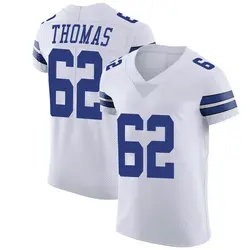 Nike Nathan Thomas Dallas Cowboys Elite White Vapor Untouchable Jersey - Men's