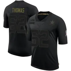 Nike Nathan Thomas Dallas Cowboys Limited Black 2020 Salute To Service Jersey - Men's