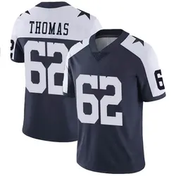 Nike Nathan Thomas Dallas Cowboys Limited Navy Alternate Vapor Untouchable Jersey - Men's