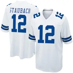 Nike Roger Staubach Dallas Cowboys Game White Jersey - Youth