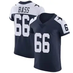 Nike T.J. Bass Dallas Cowboys Elite Navy Alternate Vapor Untouchable Jersey - Men's