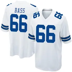 Nike T.J. Bass Dallas Cowboys Game White Jersey - Youth