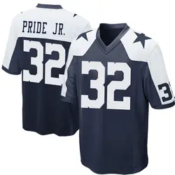 Nike Troy Pride Jr. Dallas Cowboys Game Navy Blue Throwback Jersey - Men's