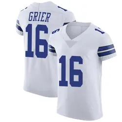 Nike Will Grier Dallas Cowboys Elite White Vapor Untouchable Jersey - Men's