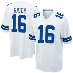 Nike Will Grier Dallas Cowboys Game White Jersey - Youth